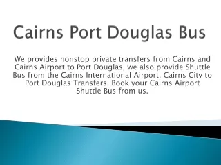 cairns airport shuttle bus