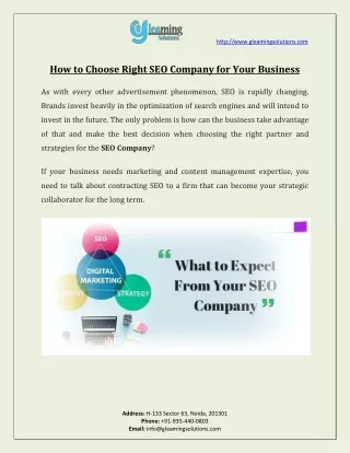 How to Choose Right SEO Company for Your Business