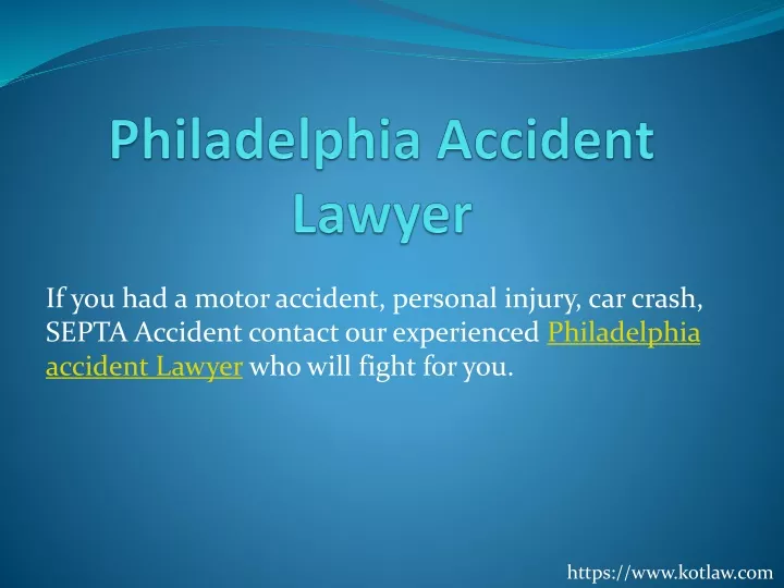 philadelphia accident lawyer