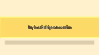 Buy best Refrigerators online