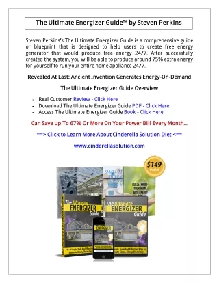 The Ultimate Energizer Guide PDF Free Download: Steven Perkins