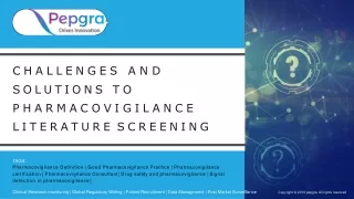 Role of Pharmacovigilance Literature Screening in Drug Safety
