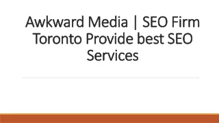 Awkward Media | SEO Firm Toronto Provide best SEO Services