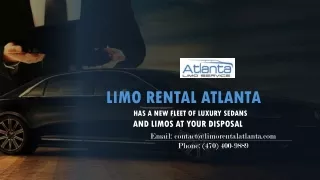 Limo Service Atlanta Has a New Fleet of Luxury Sedans and Limos at Your Disposal