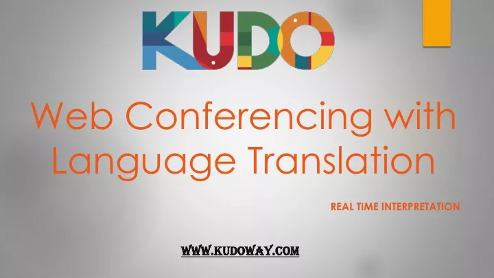 web conferencing with language translation