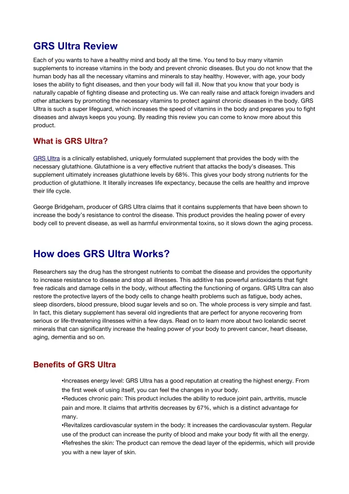 grs ultra review