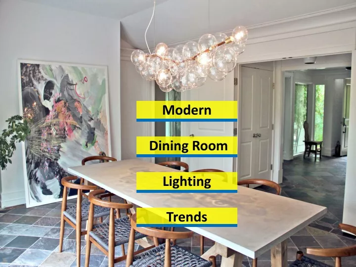 modern dining room lighting trends
