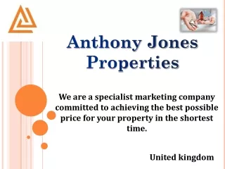 Vacant property services - Anthony Jones Properties