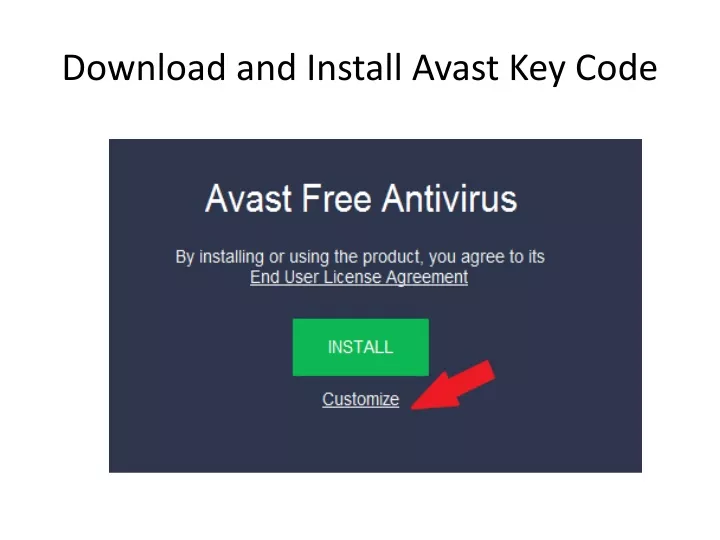 download and install avast key code