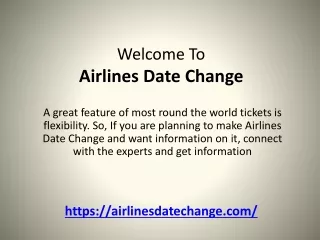 Airlines Date Change Offers You free Date Change Facility