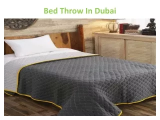 Bed Throw In Dubai