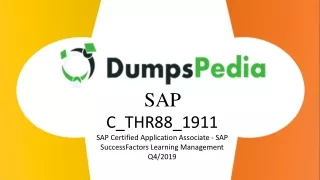 C_THR88_1911 Exam Dumps