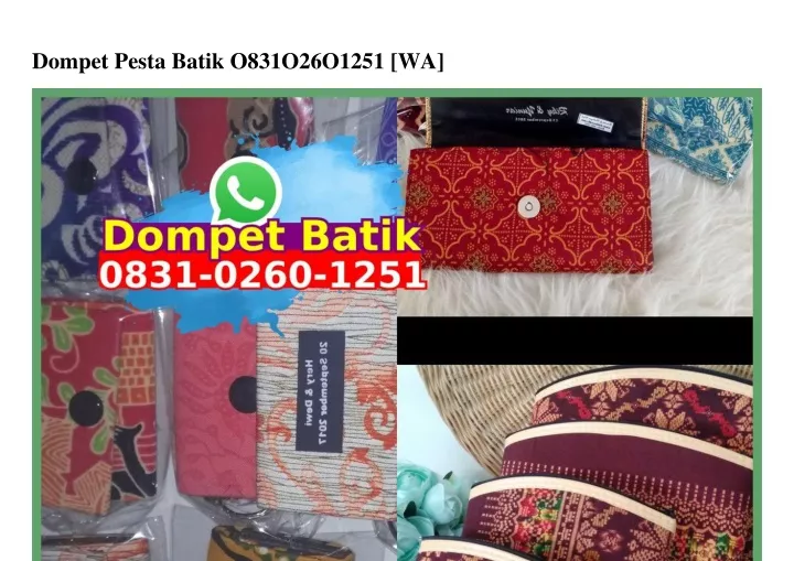 dompet pesta batik o831o26o1251 wa