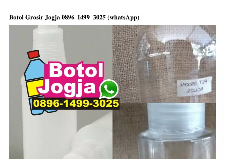 botol grosir jogja 0896 i499 3025 whatsapp