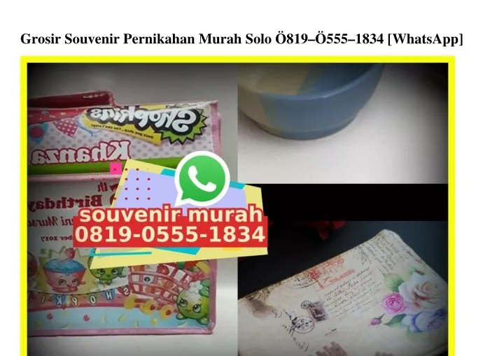 grosir souvenir pernikahan murah solo