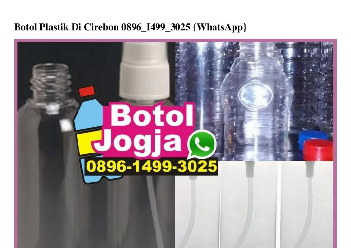 botol plastik di cirebon 0896 i499 3025 whatsapp