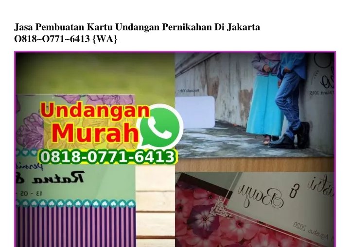 jasa pembuatan kartu undangan pernikahan