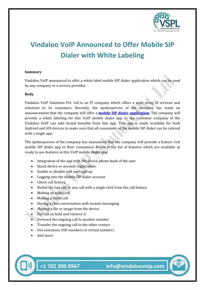 vindaloo voip announced to offer mobile