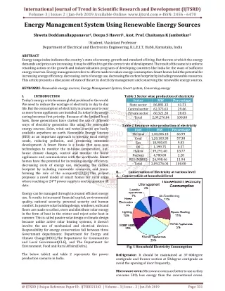 Energy Management System Using Renewable Energy Sources