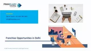 franchise opportunities in delhi