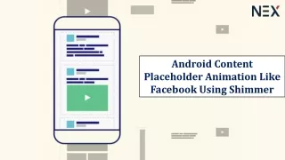 How to create content placeholder animations for Android using shimmer effects?