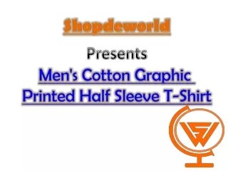 Men's Cotton Graphic Printed Half Sleeve T-Shirt