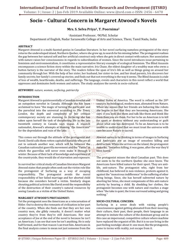 international journal of trend in scientific