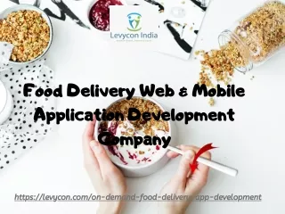 Food Delivery Application Development Company