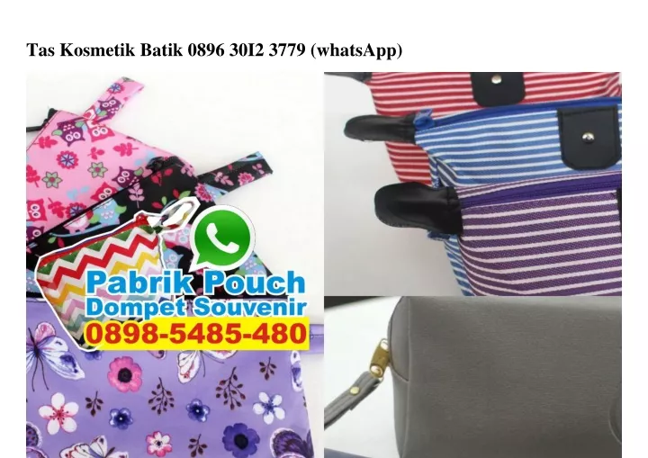 tas kosmetik batik 0896 30i2 3779 whatsapp