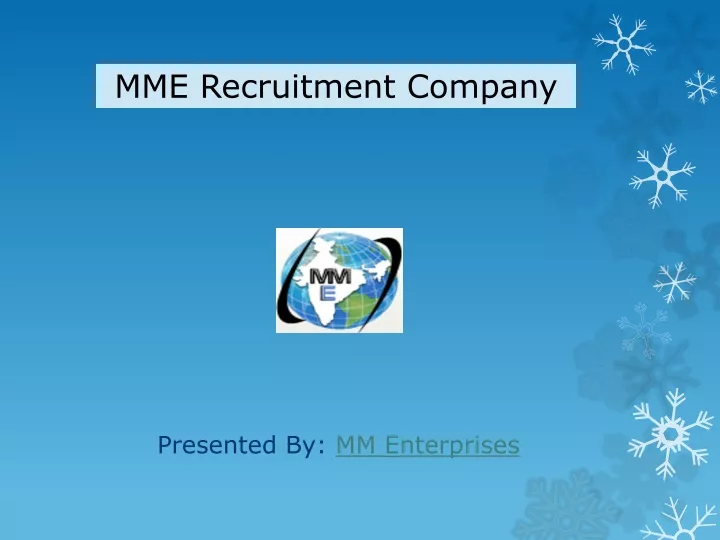mme recruitment company