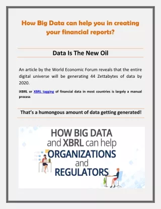 How Big Data can help you in creating your financial reports?