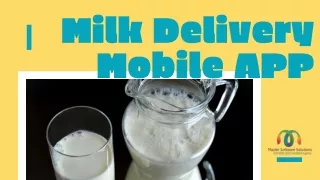 Dairy Products Delivery App Development