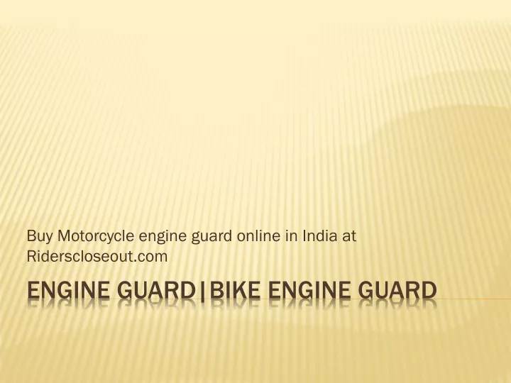 buy motorcycle engine guard online in india
