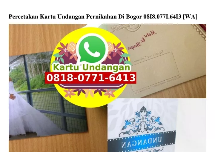 percetakan kartu undangan pernikahan di bogor