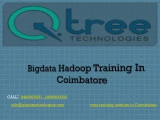 Big Data Training in Coimbatore | Hadoop Training in Coimbatore