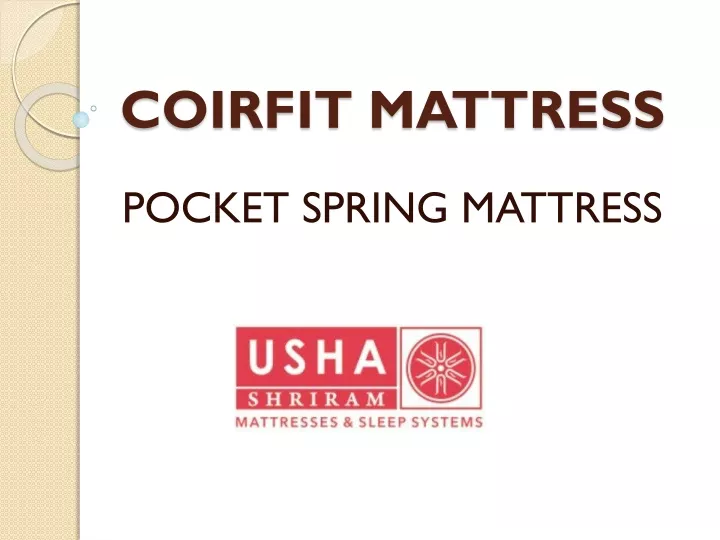 coirfit mattress