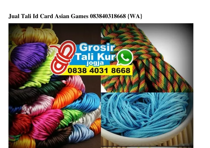 jual tali id card asian games 083840318668 wa