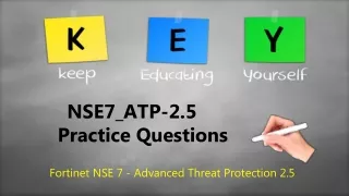 Fortinet NSE7_ATP-2.5 Exam Dumps