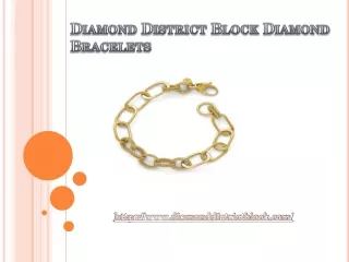 Diamond District Diamond bracelets