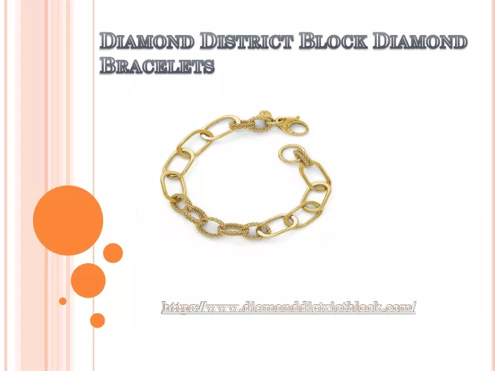 diamond district block diamond bracelets
