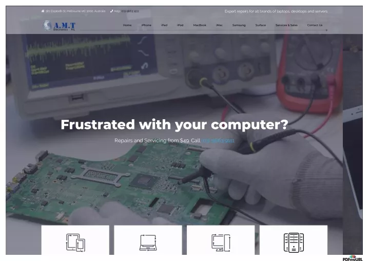expert repairs for all brands of laptops desktops