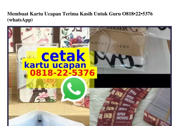 membuat kartu ucapan terima kasih untuk guru o818