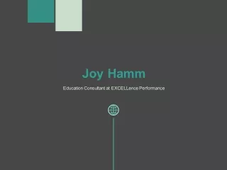 Joy Hamm - Education Consultant