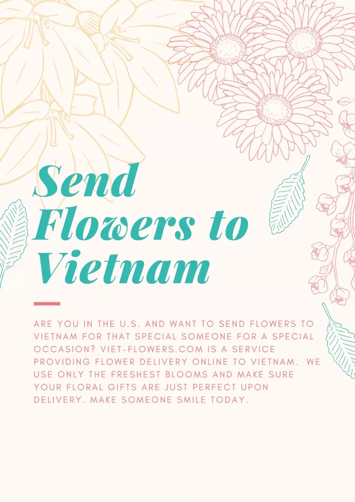 send flowers to vietnam