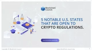 5 Notable U.S. States That Are Open to Crypto Regulations