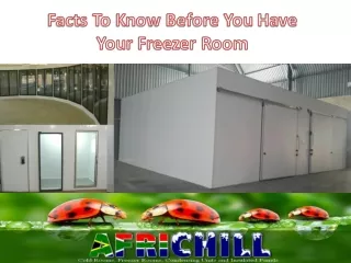 Facts To Know Before You Have Your Freezer Room
