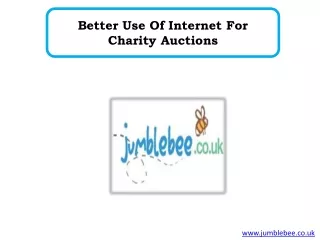 Better Use Of Internet For Charity Auctions