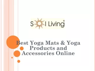 Best Yoga Mats & Yoga Products and Accessories Online - Sol Living