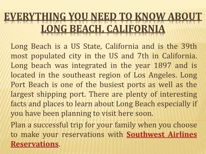 everything you need to know about long beach california