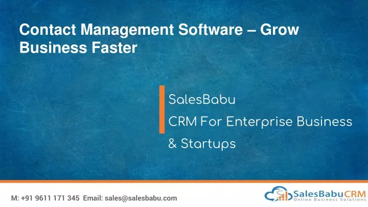 contact management software grow business faster